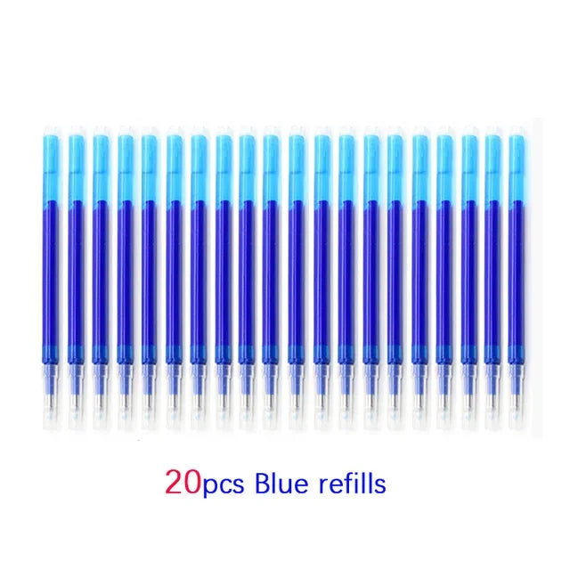 Pilot Frixion Erasable Gel Pen Set – 0.5mm, Blue / Black / Red with Refills