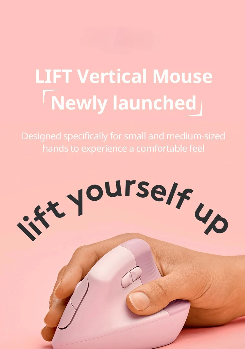 Lift Vertical Mouse  Ergonomic Wireless With Silent Click Bluetooth/Usb Dual Mode For Pc Laptop Tablet Wrist Pain