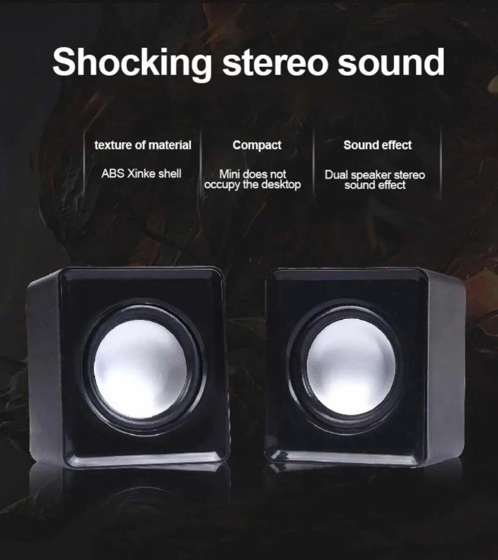 Computer Speaker For PC Laptop Desktop Caixa De Som Sound Box Music Audio System Bocina Column Acoustics Coluna Amplified Unit