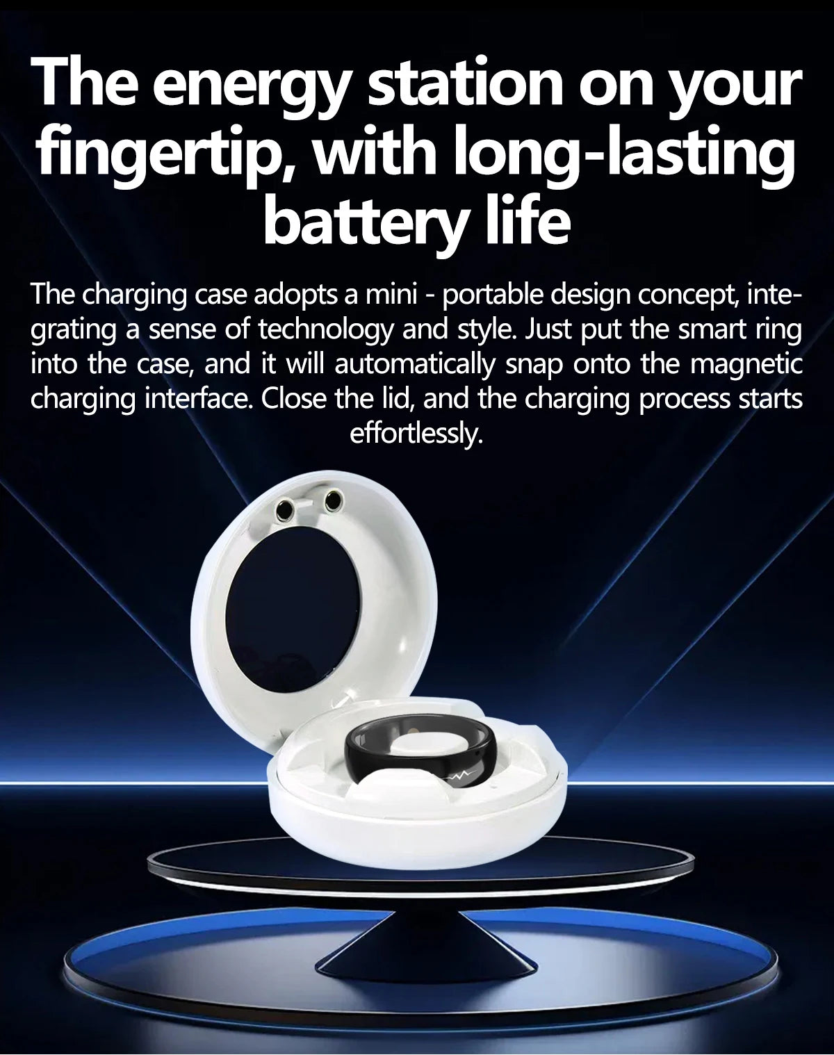 NOYAFA Smart Ring – Heart Rate, Blood Oxygen & Multi-Sport Health Monitor