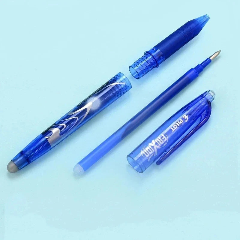 Pilot Frixion Erasable Gel Pen Set – 0.5mm, Blue / Black / Red with Refills