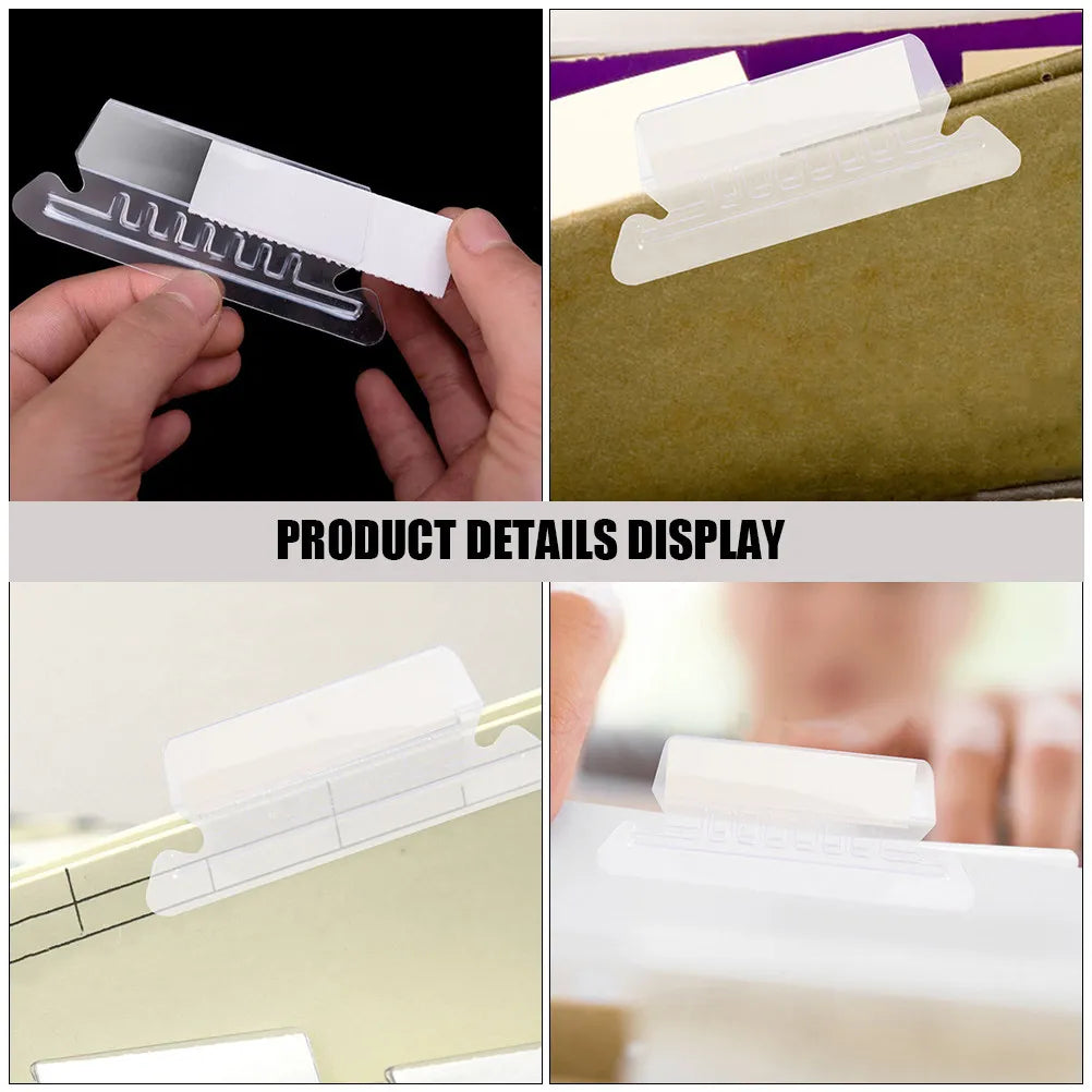 FlexTab Flexible PVC File Folder Tabs with Inserts – Binder Classification Labels