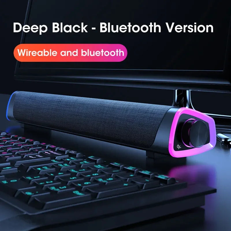SoundBar 4D Pro – Wireless Bluetooth Speaker with Subwoofer Bass for PC & Laptop
