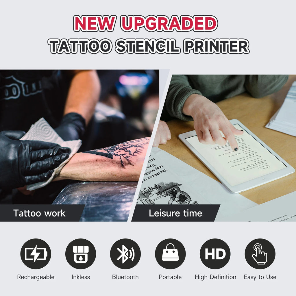 PrintAnywhere Portable A4 Bluetooth Thermal Printer – Photos, PDF, Tattoo Stencils