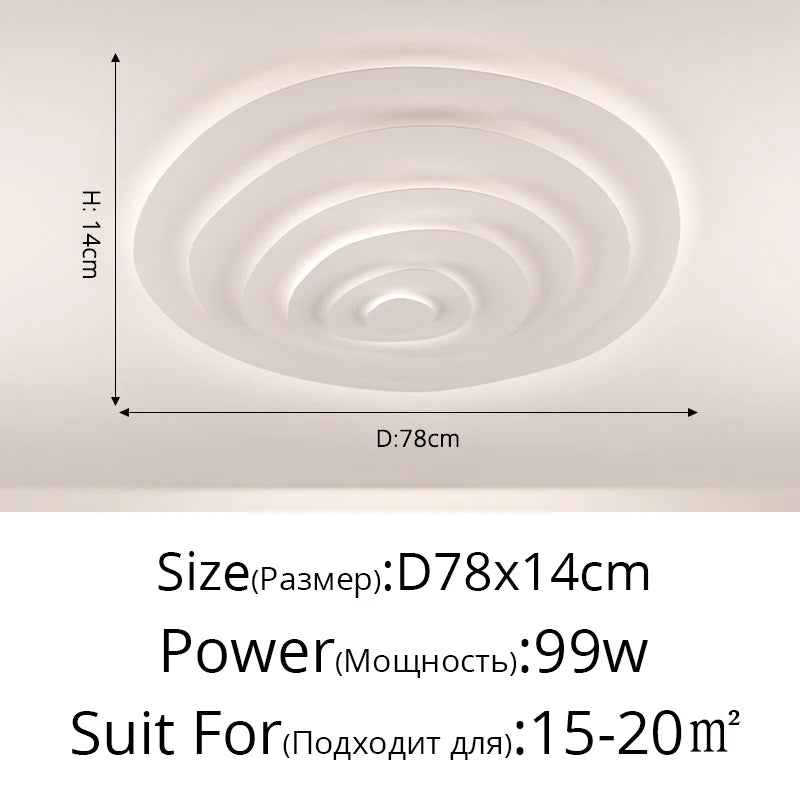 SteadGlow Modern LED Ceiling Lamp – Dimmable Remote Control Light for Bedroom, Office & Living Room