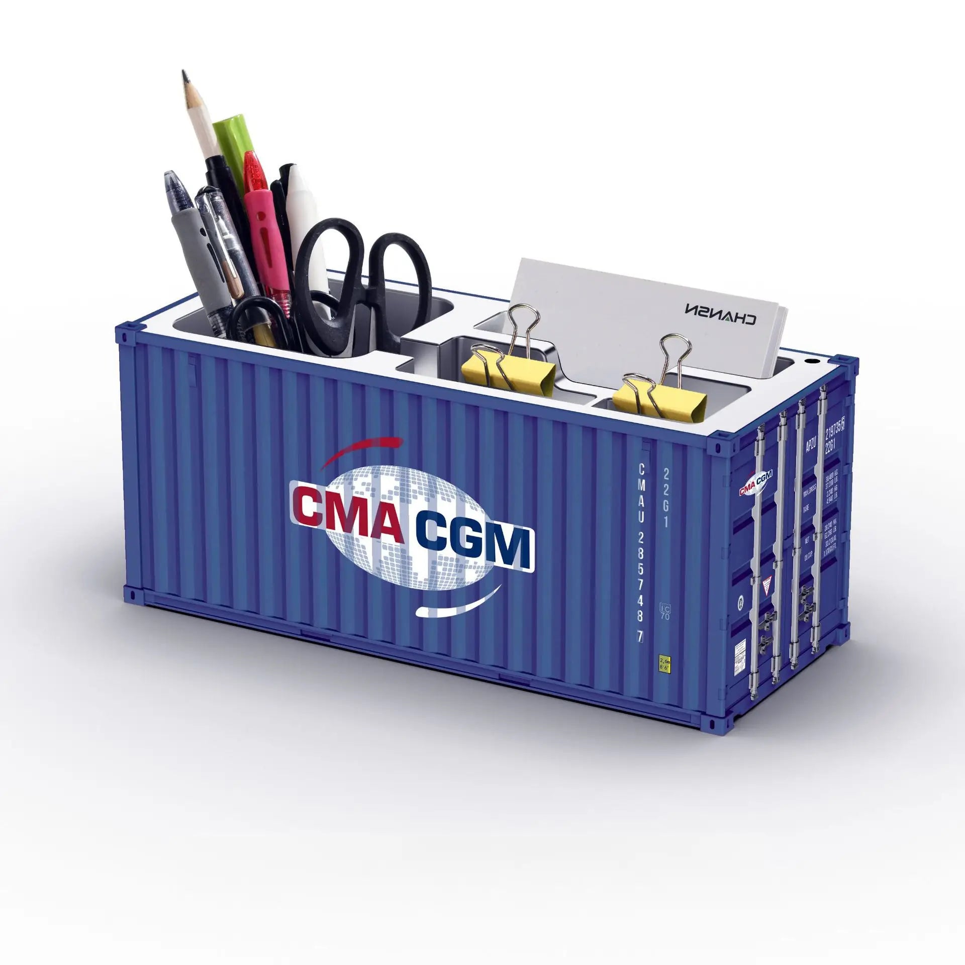 ContainerDesk Miniature Shipping Container Pen Holder – Desk Organiser & Home Decor