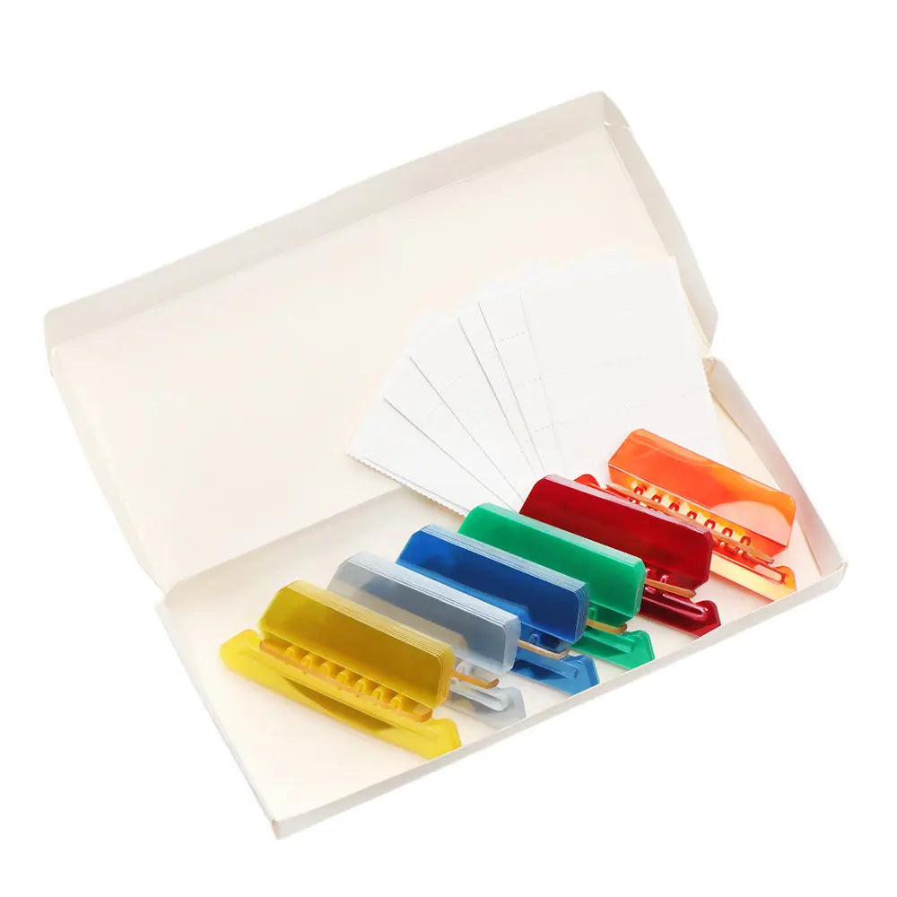 60 Pcs File Folder Tabs Hanging File Folder Tabs with Blank Inserts 2 Inches PVC Tabs for Hanging Folders Quick Identification