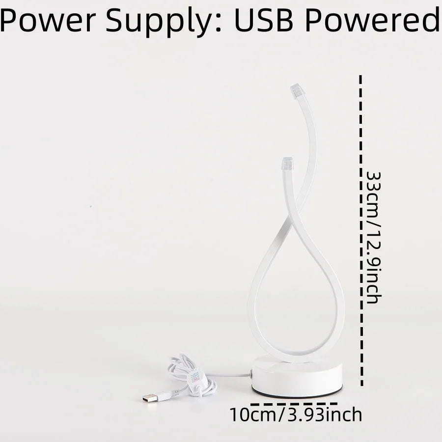 1PC Creative Modern Elegant White LOVE Gesture Desktop Lamp, USB Power Supply - Three-color Lighting, Suitable for Various Occas