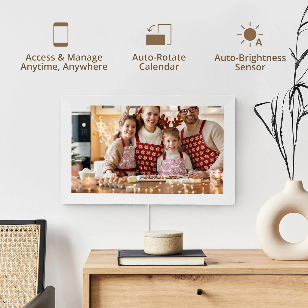 15.6" Smart Family Digital Calendar – 1080P WiFi Touchscreen Display & Interactive Planner
