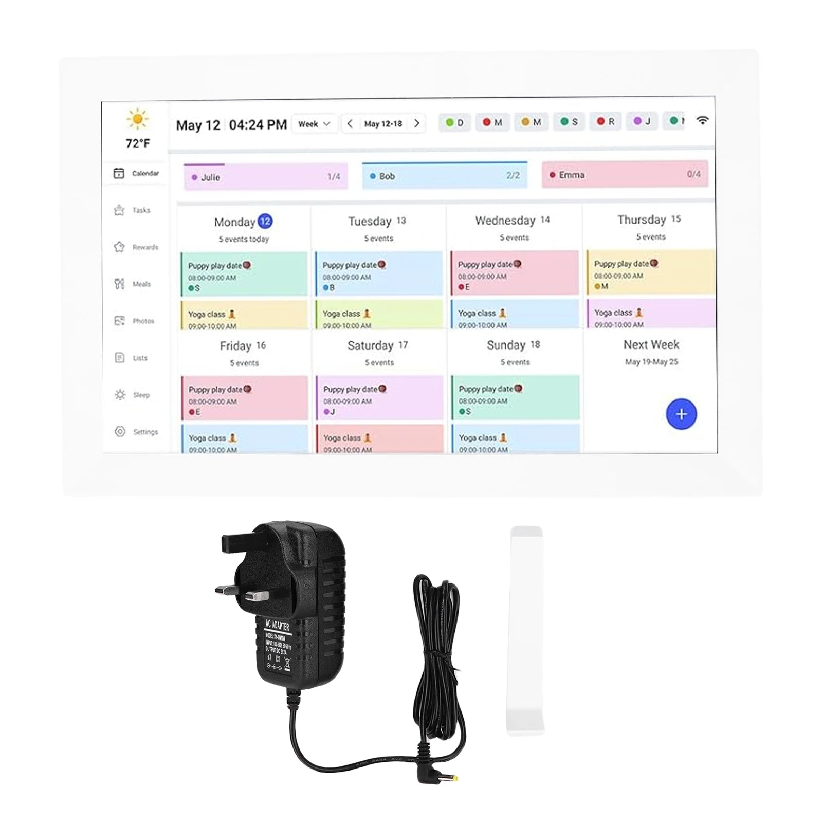 15.6" Smart Family Digital Calendar – 1080P WiFi Touchscreen Display & Interactive Planner