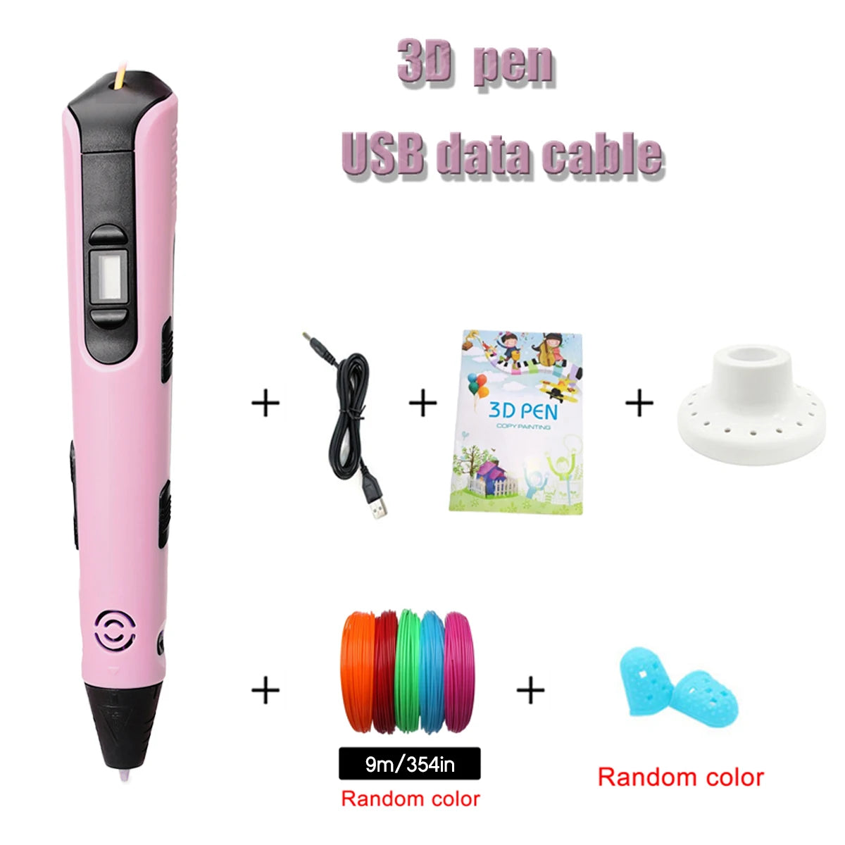 CreativePen 3D Printing Pen – Upgraded with 9M PLA Filament, Kids Birthday Gift