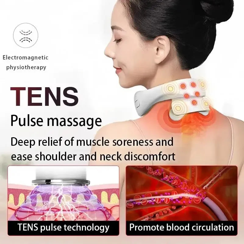 NeckEase Smart Shoulder & Neck Massager – Cervical Vibrator for Pain Relief