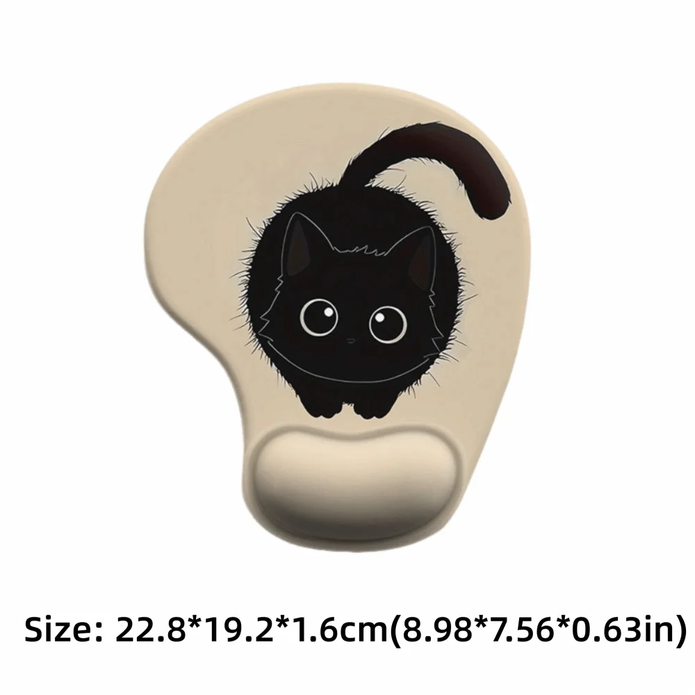 Non-Slip Cartoon Animal Mouse Pad Soft Ergonomic Comfortable Wrist Rest Smooth Surface Silicone Desktop Wrist Support