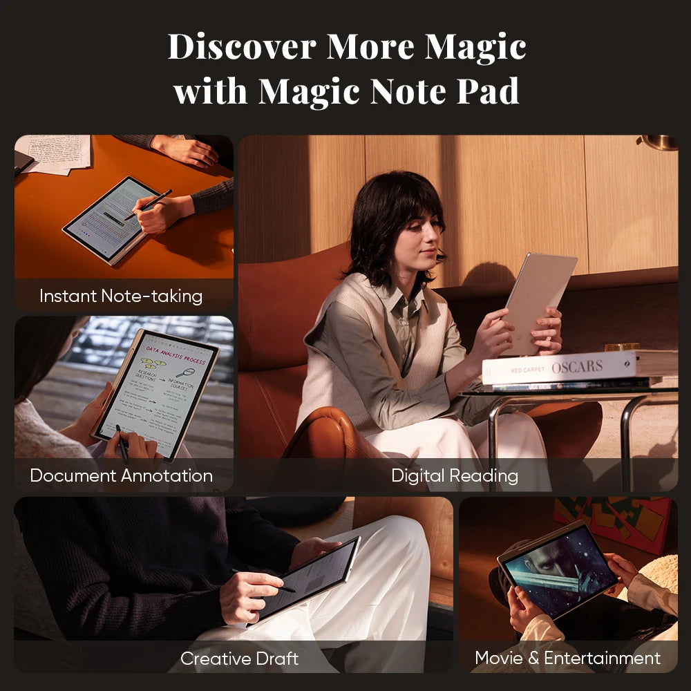 XPPen Magic Note Pad – Android 14 Graphic Tablet, E-Ink & E-Book Reader