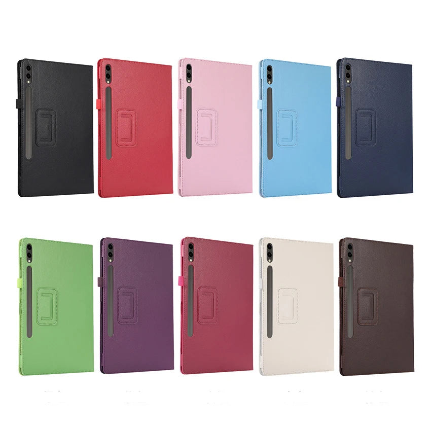 Luxury Leather Samsung Galaxy Tab Case with Stand – S6 to S10, A7, A8 & A9 Series