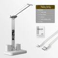 Double Headed Eye Protection Table Lamp LED Rechargeable Dimmable Desk Light Smart Display For Study Reading Bedside Night Light