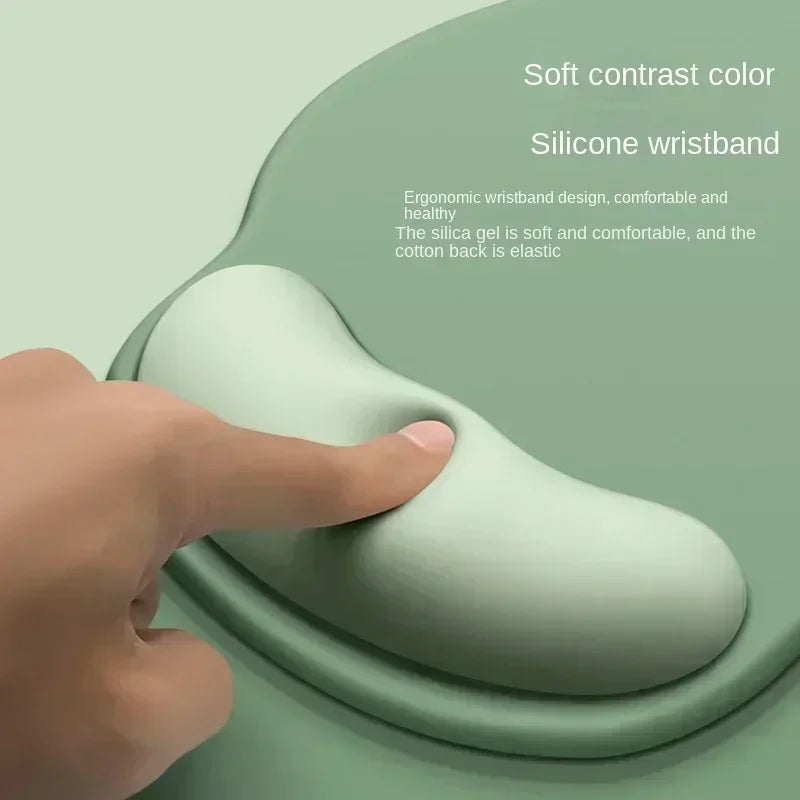 ErgoGlow Gradient Mouse Pad – Soft Wrist Support Non-Slip Silicone Desk Mat
