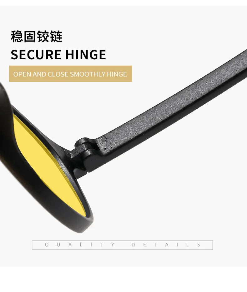 Yellow Blue Light Gaming Glasses – Night Vision Anti-Glare Computer Eyewear for Eye Strain Relief