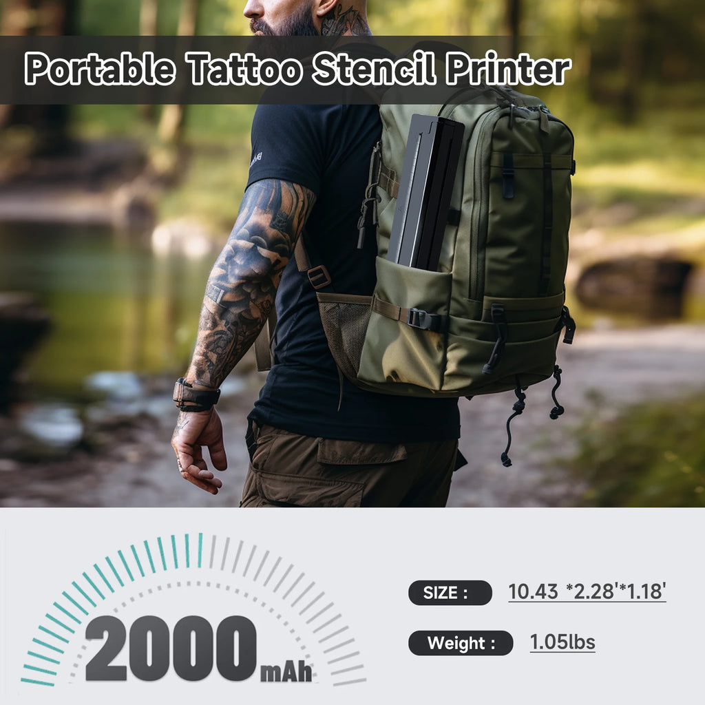 PrintAnywhere Portable A4 Bluetooth Thermal Printer – Photos, PDF, Tattoo Stencils