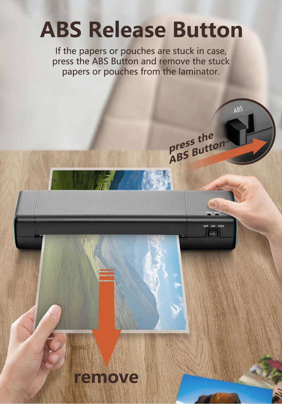 SealPro 9" Hot & Cold Laminator Kit – Fast A4 Laminating Machine with 10 Pouches for Home, School & Office