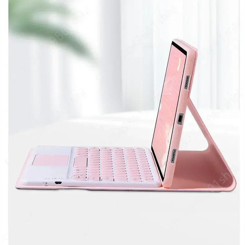Bluetooth Keyboard Case for iPad – Detachable Leather Cover with Pencil Holder (Multiple Models)