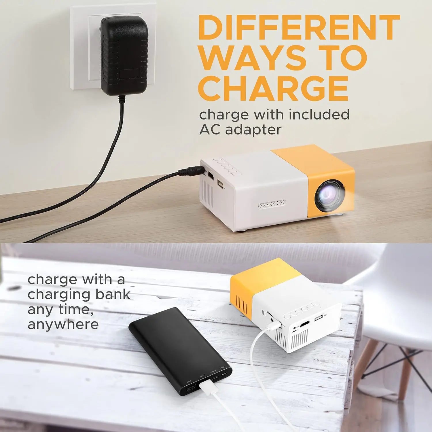 MiniBeam Portable 1080P Home Projector