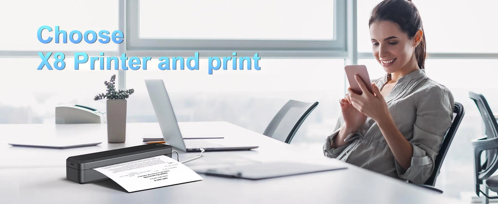 Marklife X8 Mini A4 Bluetooth Thermal Printer – Inkless Photo, PDF & Document Printing