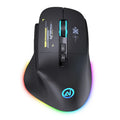 Inphic A9 Pro Three-Mode Gaming Mouse – RGB Light Pillar, 12800 DPI & Macro Driver