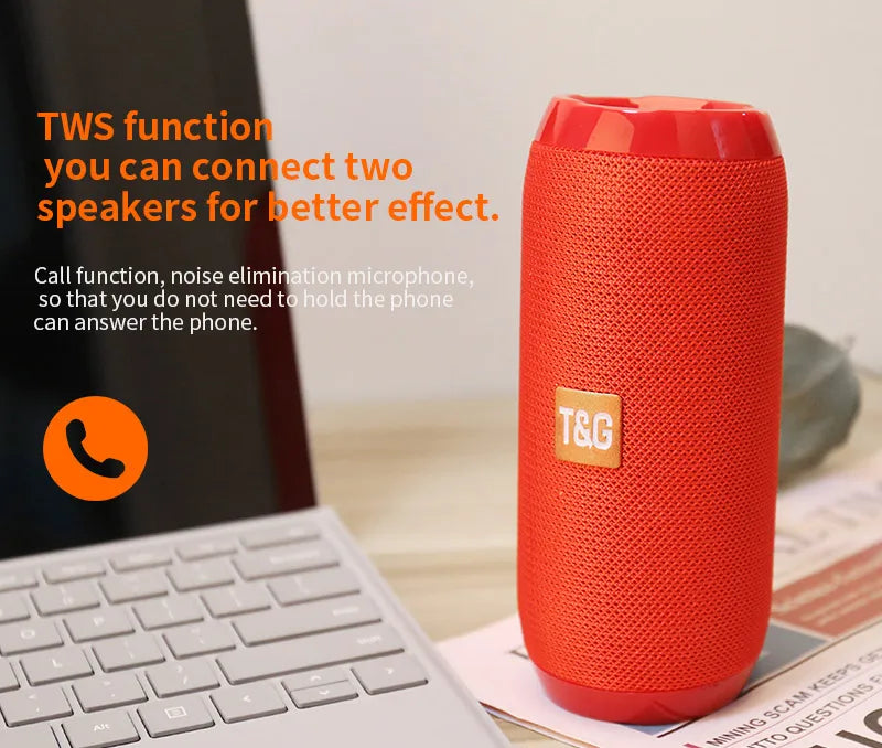 BoomBox Portable Wireless Bluetooth Speaker – FM Radio, Subwoofer & Hands-Free