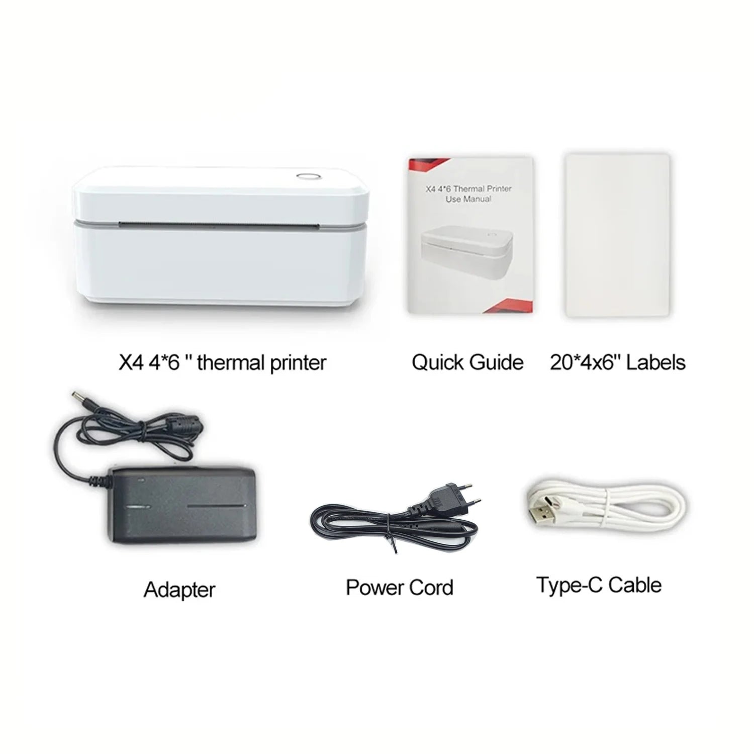 Marklife X4 Portable Bluetooth Thermal Label Printer – Auto-Detect 4x6 Shipping Printer for Small Business