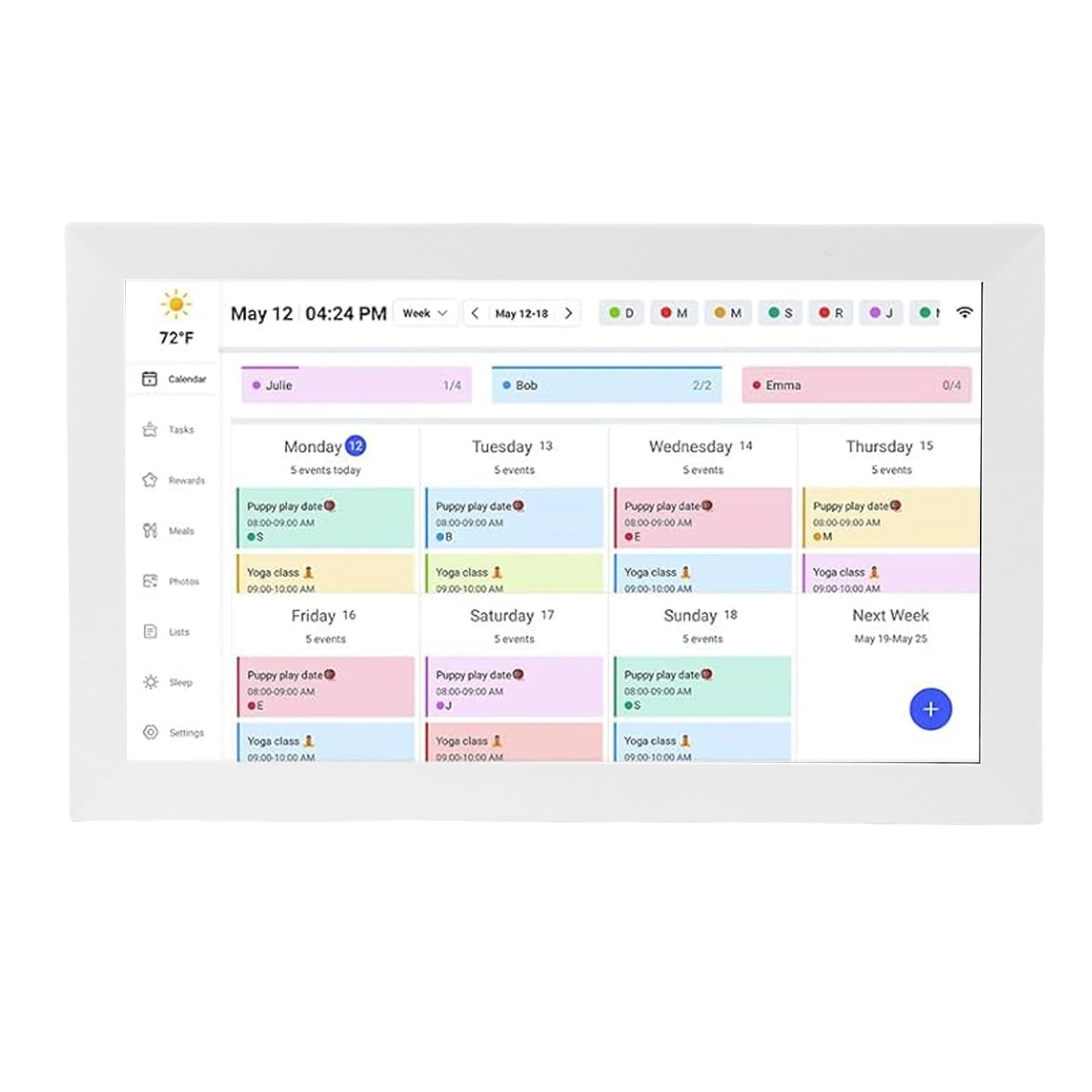 15.6" Smart Family Digital Calendar – 1080P WiFi Touchscreen Display & Interactive Planner