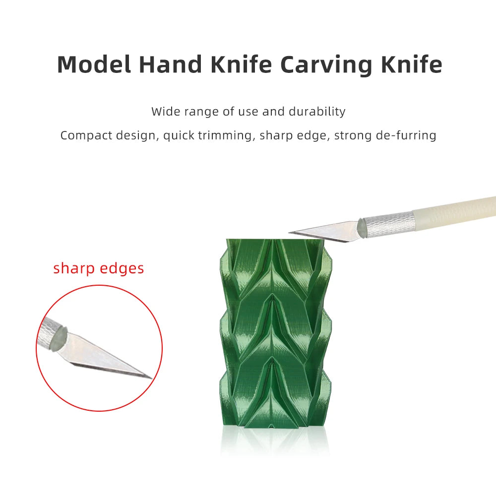 3D Printer Tool Kit – Diagonal Pliers, Deburring Cutter, Tweezers & Scraper Set