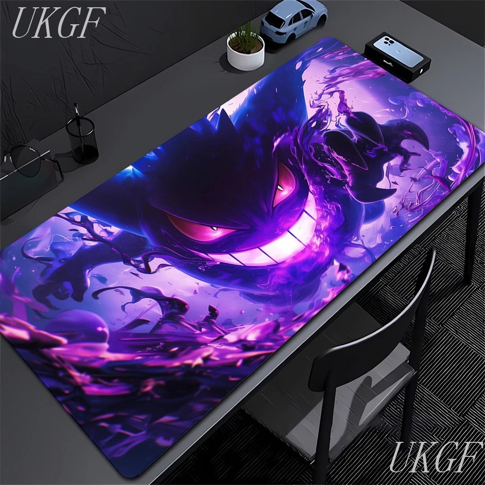 Gengar Anime XL Gaming Desk Mat – Cute Gaming Mouse Pad (XXL Keyboard & Mouse Mat)