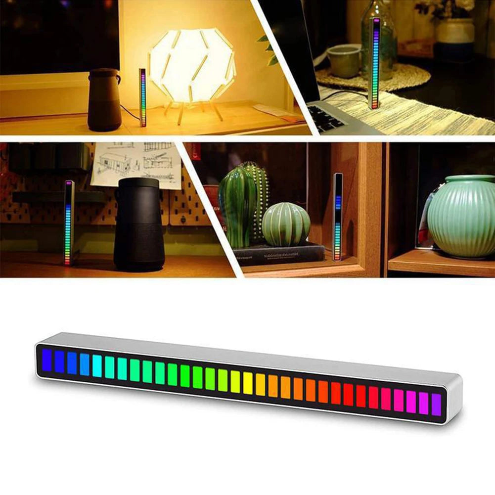 BeatSync RGB Sound Reactive LED Light – Voice Controlled Music Rhythm Lamp for Gaming, Desk & Home