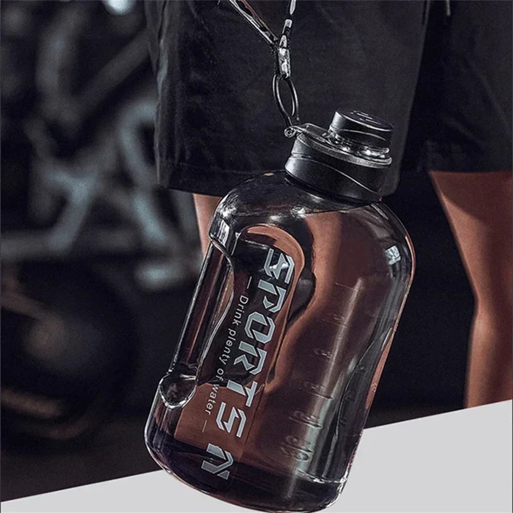 MegaSip Large Capacity Sports Water Bottle – 1.7L / 2.7L with Straw