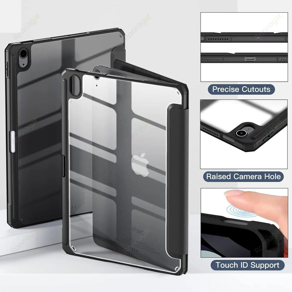 Smart Case for iPad A16 A19 12th 11th Gen 2026 2025 2024 Air11 13 M4 M3 Air 8 7 6 Air 5 4 Pro11 13 M4 M5 M2 10th 9 8 7 10.2 10.5