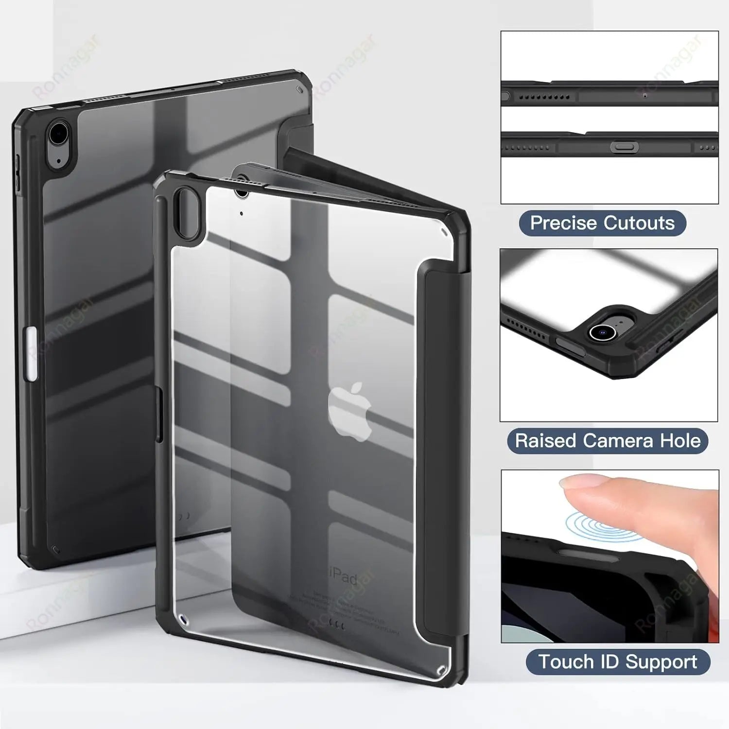 Smart Case for iPad A16 A19 12th 11th Gen 2026 2025 2024 Air11 13 M4 M3 Air 8 7 6 Air 5 4 Pro11 13 M4 M5 M2 10th 9 8 7 10.2 10.5