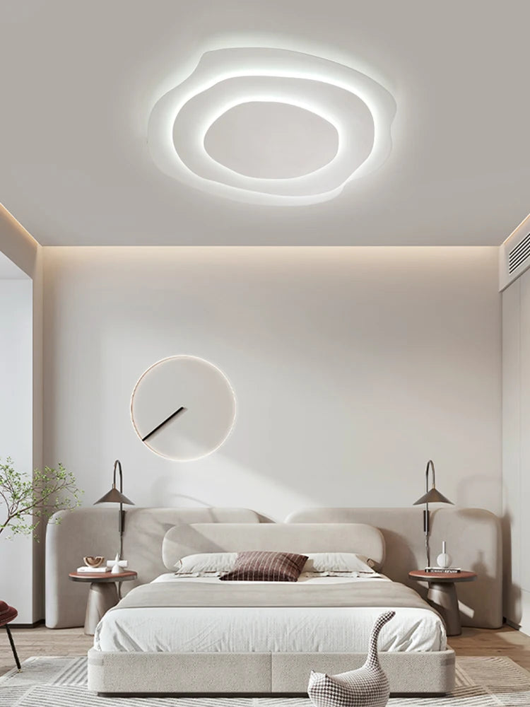 SteadGlow Modern LED Ceiling Lamp – Dimmable Remote Control Light for Bedroom, Office & Living Room
