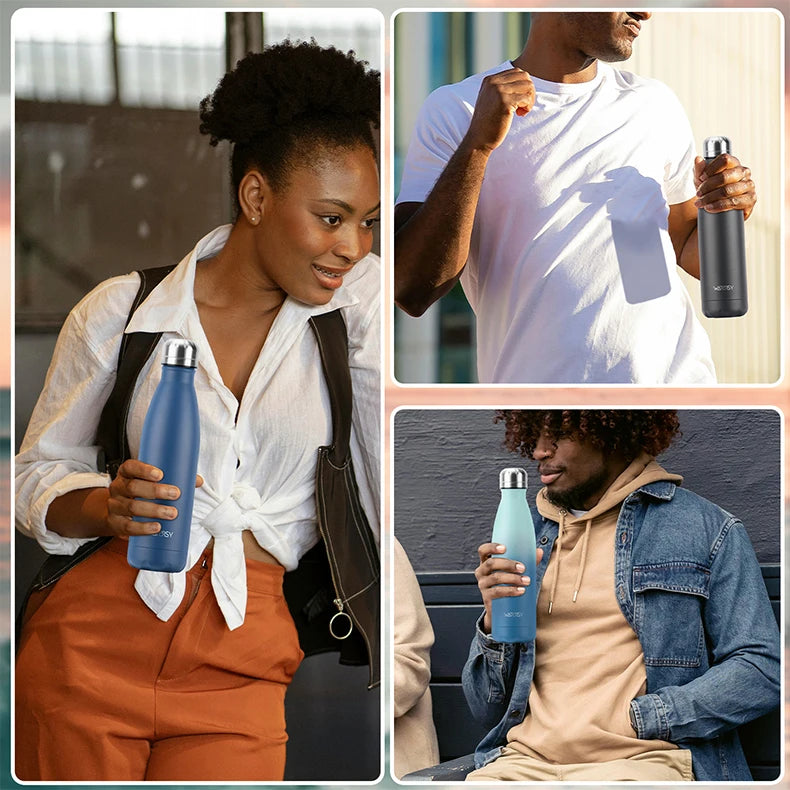 WATERSY 500ml Stainless Steel Vacuum Flask – Insulated Thermos for Coffee & Sport