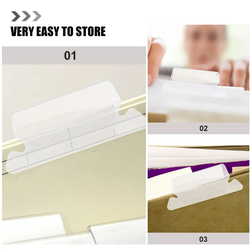 FlexTab Flexible PVC File Folder Tabs with Inserts – Binder Classification Labels
