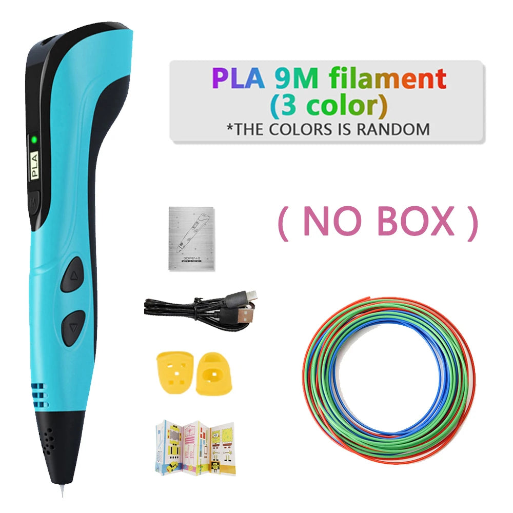DoodlePen 3D Pen Set – LCD Display, PLA Filament, Kids Birthday & Christmas Gift