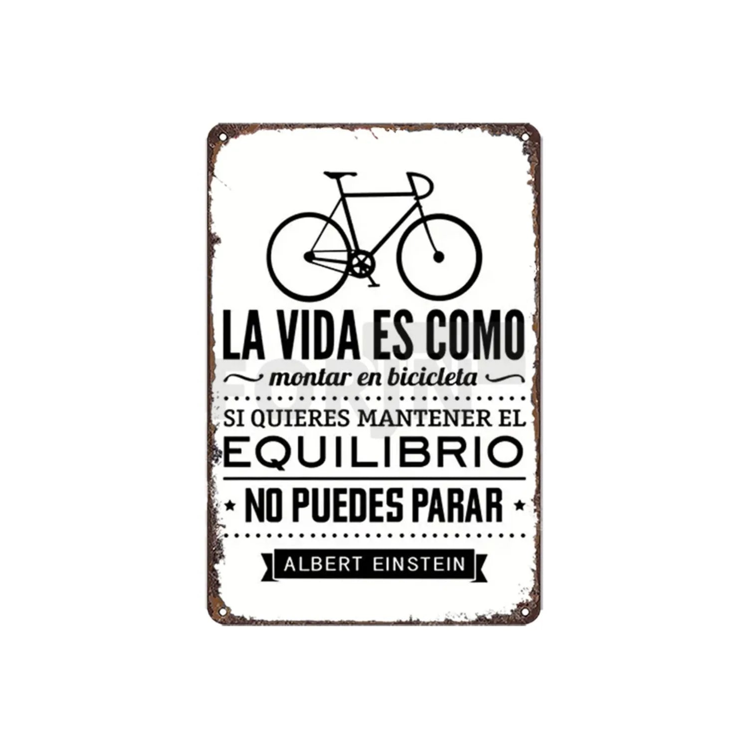 Spanish Inspirational Quote Poster,Spain Wall Art Metal Sign,Black and White Minimalist Painting,Gift for Home Room Office Decor