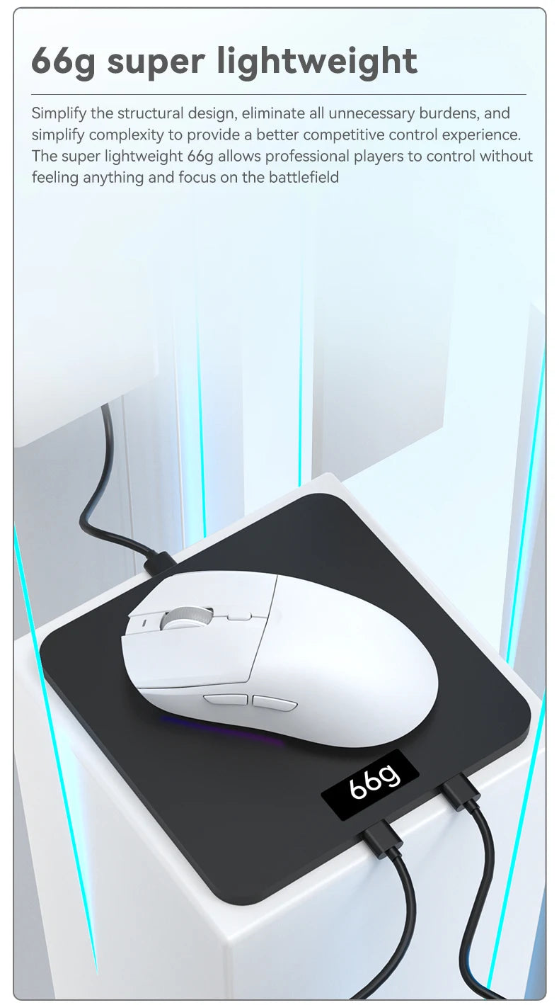 AJAZZ AJ139 V2 Tri-Mode Gaming Mouse – PAW3311, 12000 DPI & Magnetic Charging Base