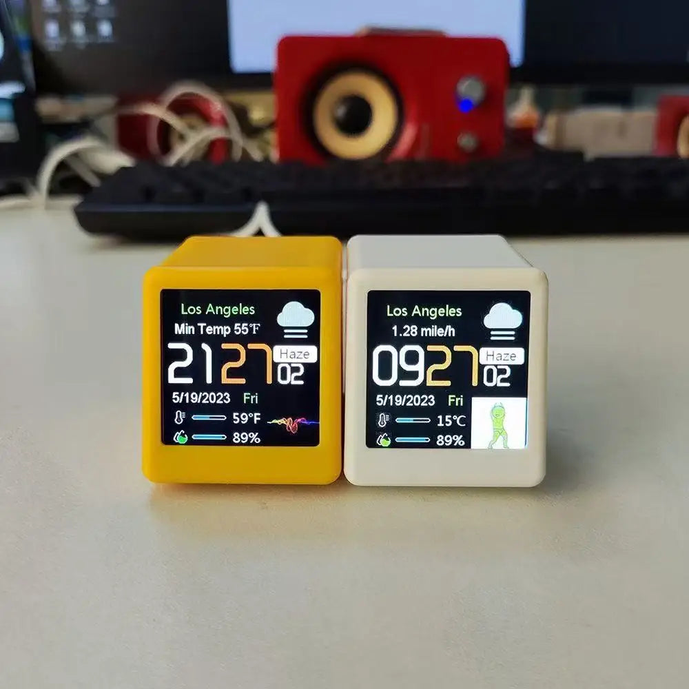 GIFTV Crystal Cube Smart Weather Clock