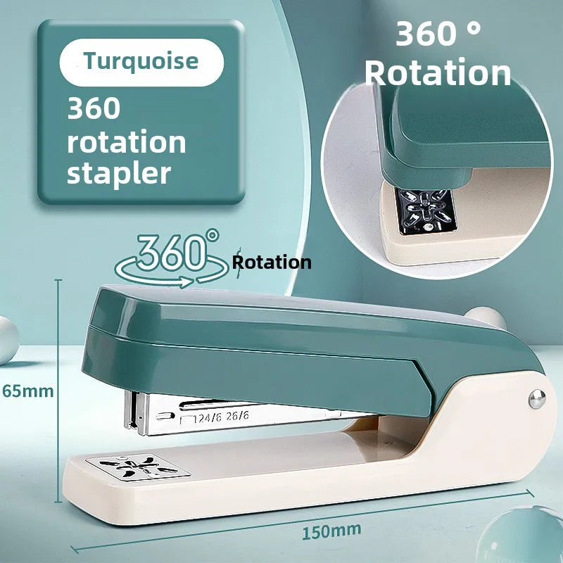 SpinStaple 360° Rotatable Stapler with Built-In Staple Remover