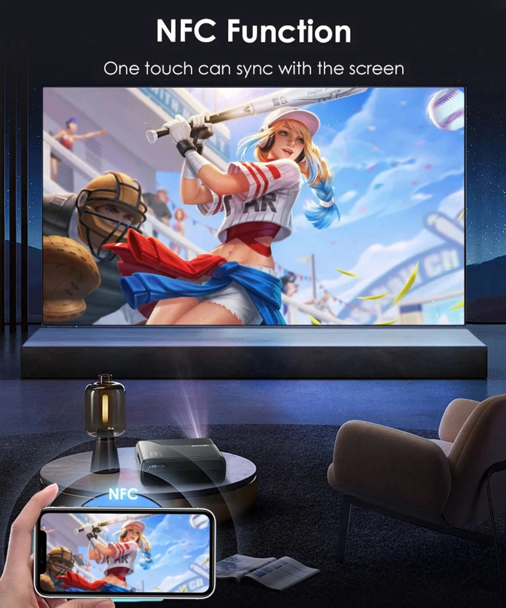 CinemaX A8 Google TV 4K Smart Projector