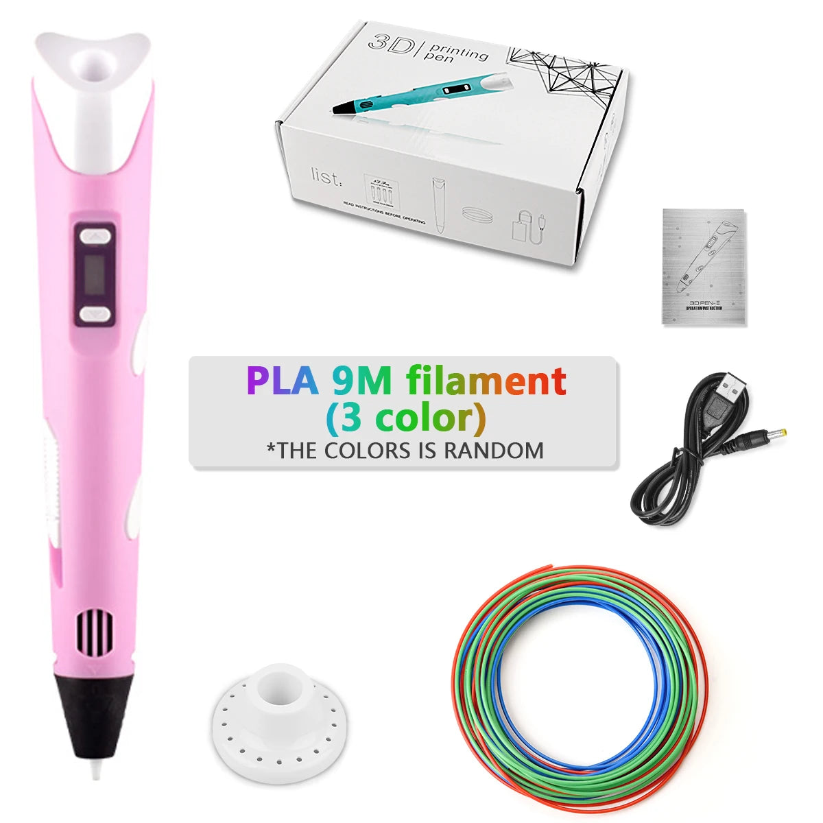 DrawPen 3D Pen for Kids – DIY Drawing Set with PLA Filament, Birthday & Christmas Gift