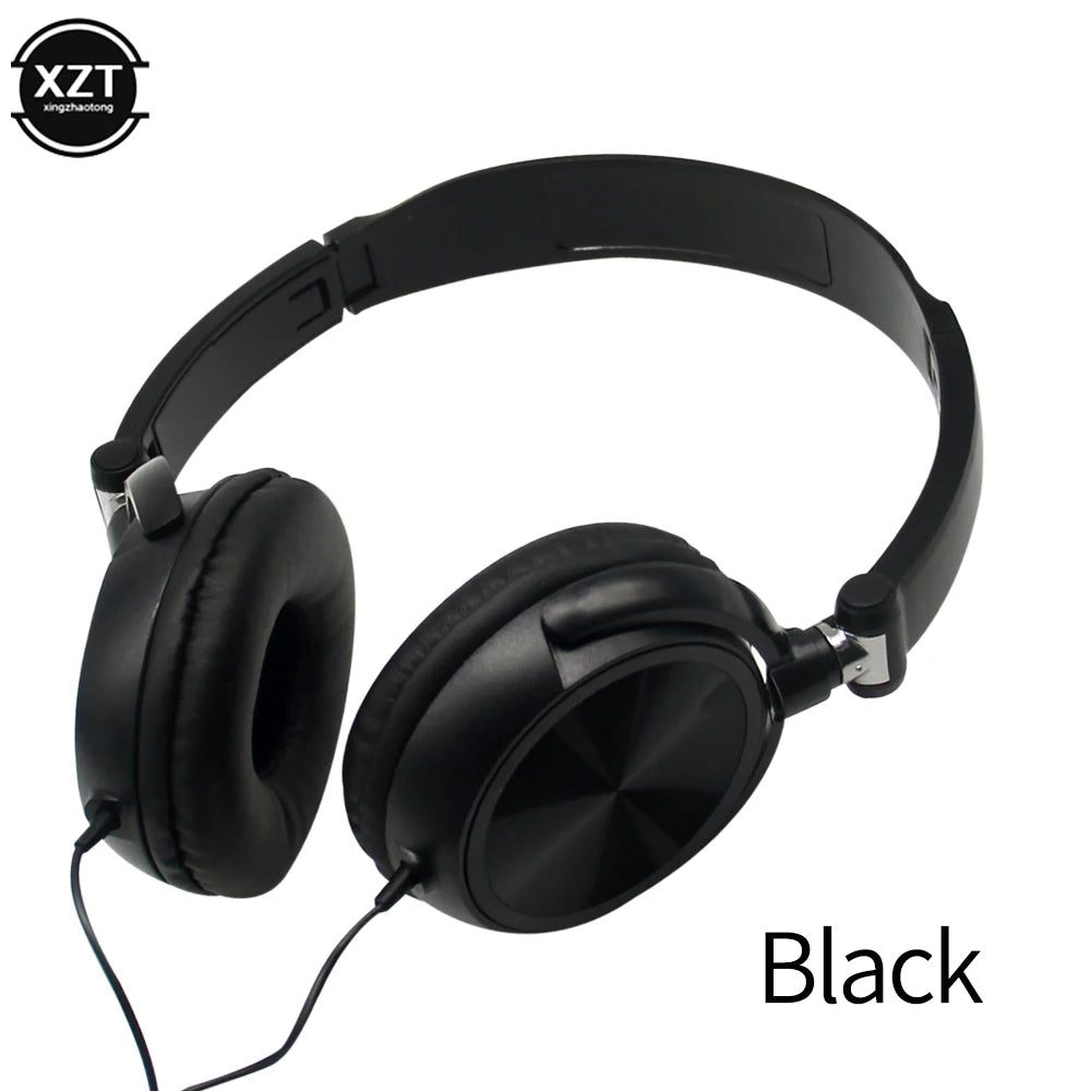 Wired Headphones Over Ear Headsets HD Sound Bass HiFi Sound Music Stereo