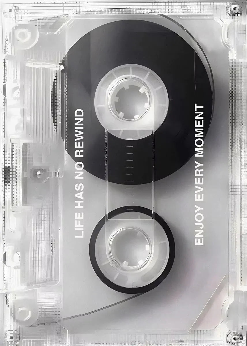 Colourful Creative Transparent Tape Cassette DJ Music Poster and Canvas Printing Wall Art Picture for Kid Living Room Home Decor