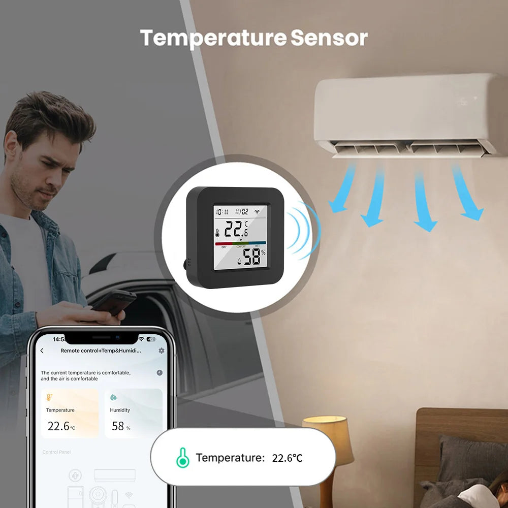Tuya Smart Universal IR Remote – WiFi, Temperature & Humidity Sensor